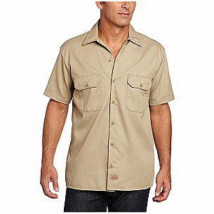 Men's Big and Tall Short-Sleeve Work Shirt